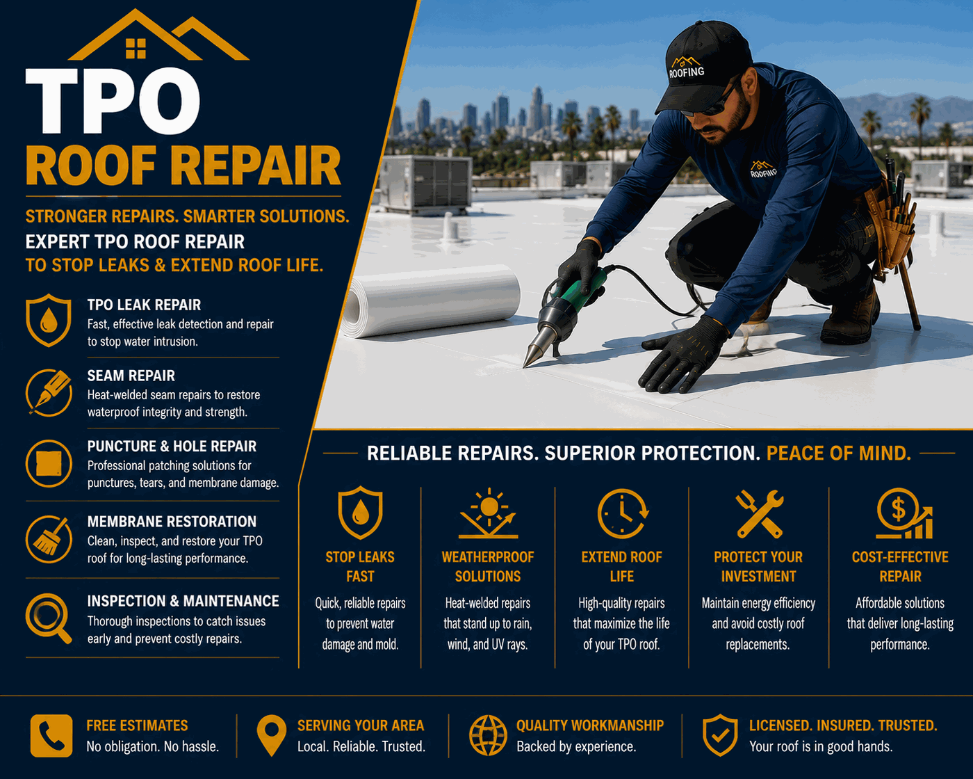 Los Angeles TPO Roof Repair