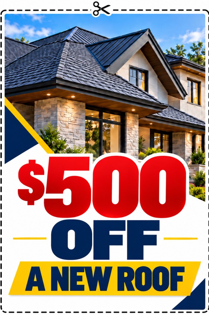 $500 off a new roof